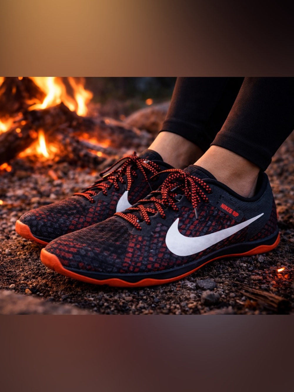 Nike Flyknit Racing Shoes Black Red Women’s 8 / 8.5 (Men’s 6.5) EU 39 EUC